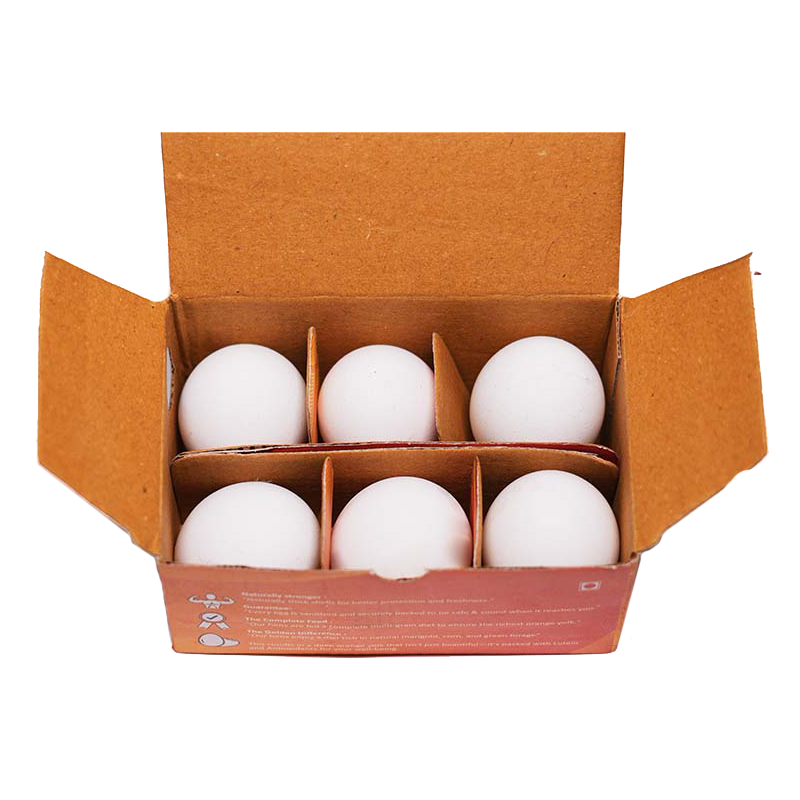White Eggs with Orange Yolk